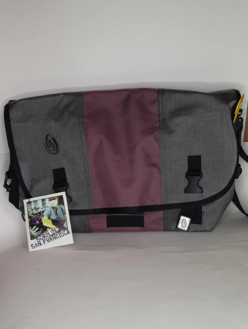 Limited Edition Timbuk2 Gray/Maroon Medium Messenger Bag